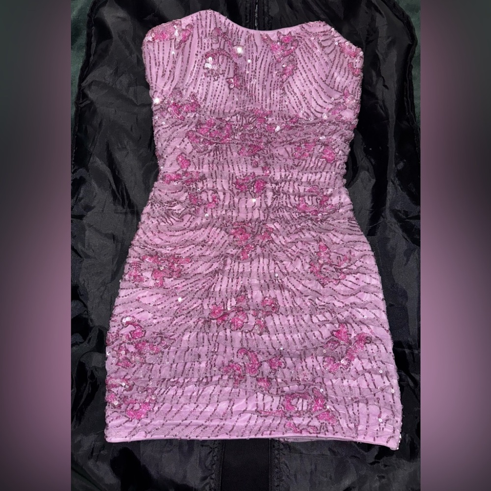 Primavera Couture Dress, Style 4261, Lavender, Size 00, worn once